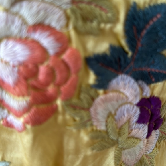 Vintage Johnny Was , XS silk/ Rayon Embroidered top, GREAT style, floral paisley - Picture 11 of 11